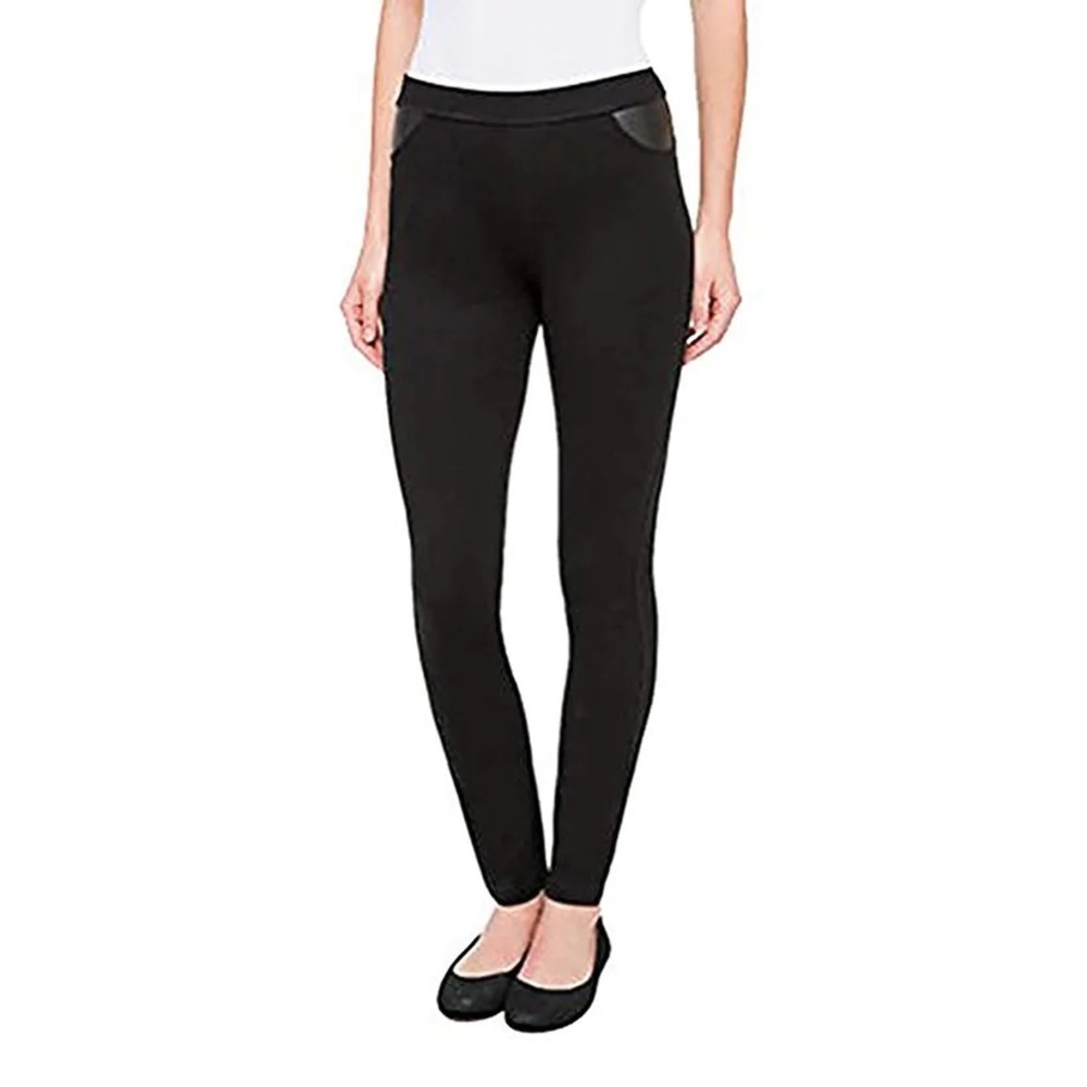 DKNY Pull-On Ponte Pants Black, M